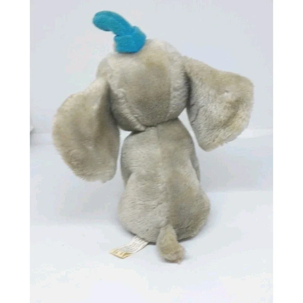 Vintage 1980’s Walt Disney Dumbo Gray Elephant Plush 8 Inch Tall Toy